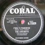 Crickets, The  (Buddy Holly) / Fools Paradise & Think It`s Over (1958) / E-