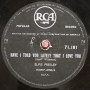 Elvis Presley /  One Side Love Affair & Have I Told You Lately That I Love You (1956) / V+