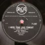 Elvis Presley /  A Fool Such As I & I Need Your Love Tonight (1959) / E-