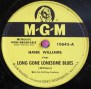 Hank Williams With The Drifting Cowboys / Long Gone Lonesome Blues & My Son Calls Another Man Daddy (1950) / V